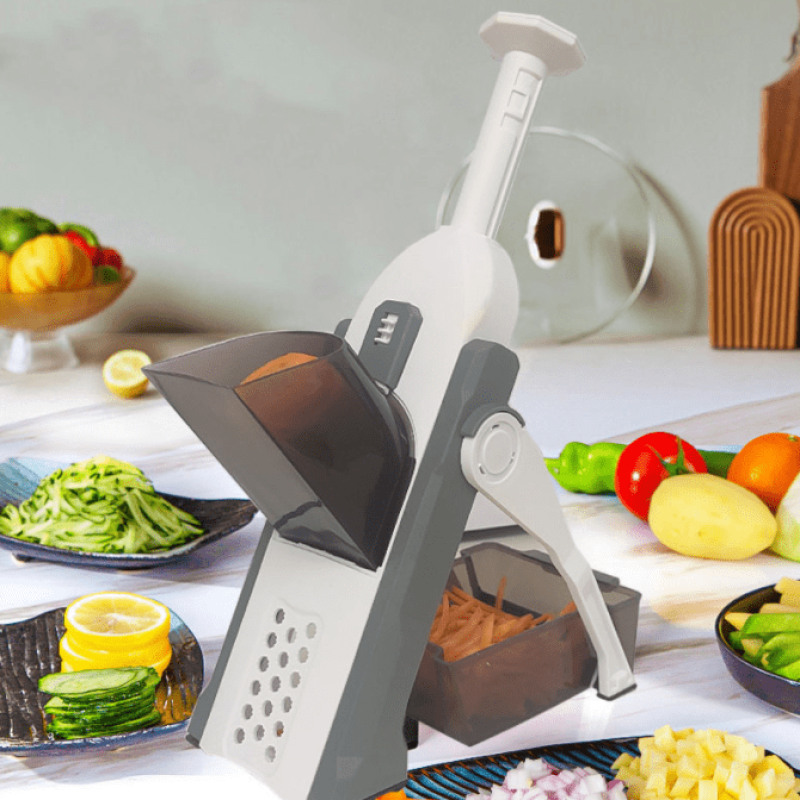 Multifunction Vegetable Cutter, Slicer and Grater - Vertical Chopper with 30+ Different Cuts