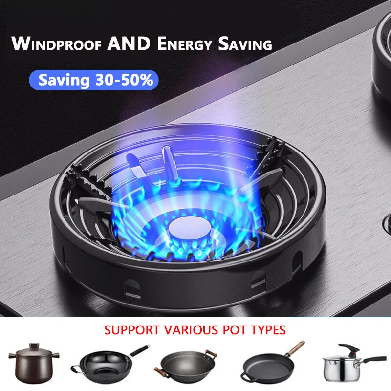 Gas Stove Cover - Energy Saving Windshield Bracket (2 Piece)