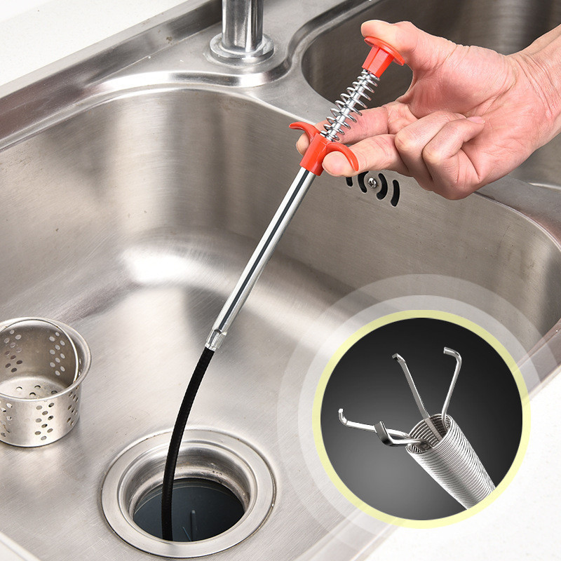 Kitchen Sink Cleaning Pipe Plunger Multifunctional Cleaning Claw Hair